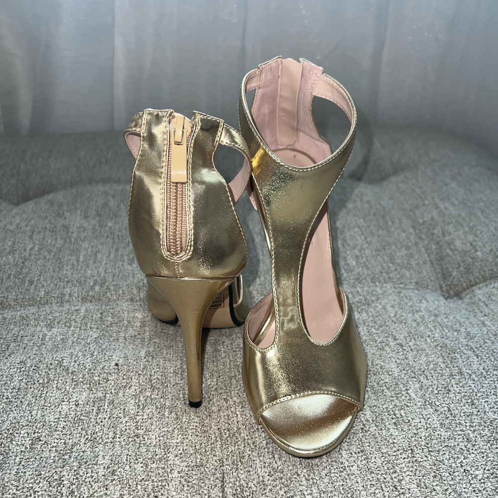 Gold heels